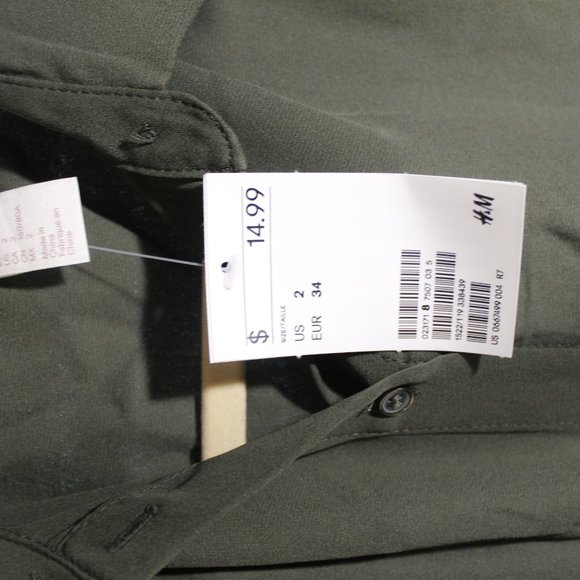 Green button down - Picture 3 of 3